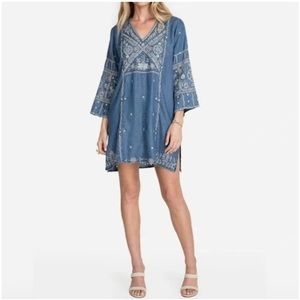 NWT Johnny Was Workshop Alberte Tencel V-Neck Toledo Tunic